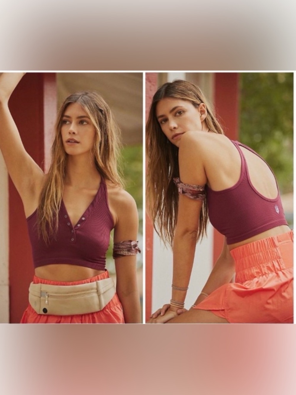 Free people MAROON movement tanks